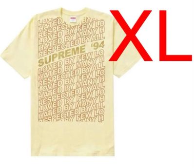 Supreme Respected Tee "Pale Yellow"
