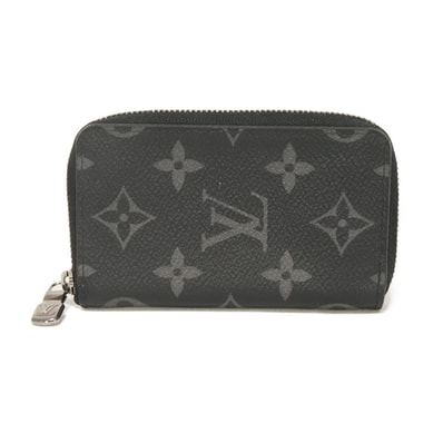 LOUIS VUITTON ルイ・ヴィトン ジッピー コインパース ヴェルティカル ブラック RFID ICチップ マチ付き コンパートメント カードケース ラウンドファスナー モノグラム エクリプス ノワール コインケース M81662