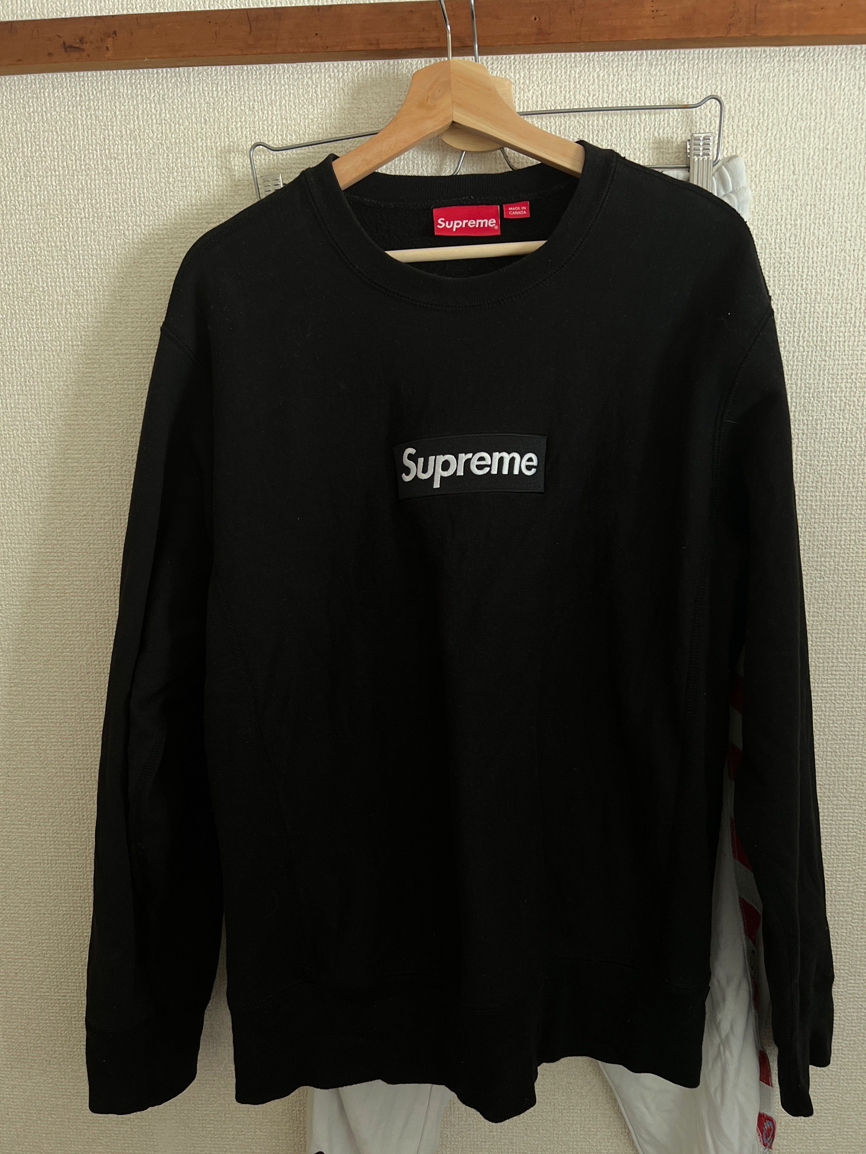 Supreme Box Logo Crewneck Sweatshirt "Black" (18FW)