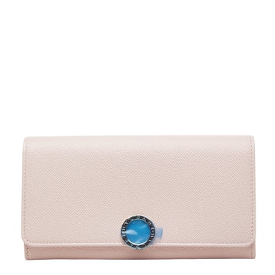 ブルガリ ブルガリブルガリ 長財布 ピンク レザー レディース BVLGARI 【中古】