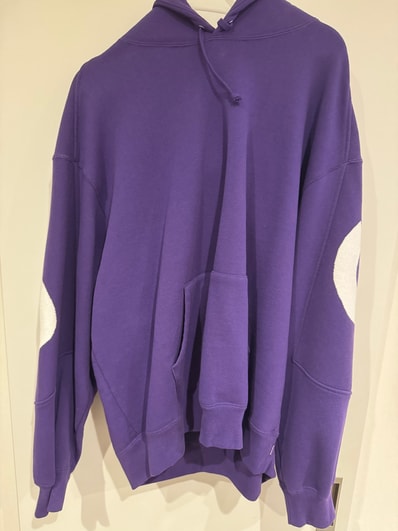 Supreme Big Logo Jacquard Hooded Sweatshirt "Purple"