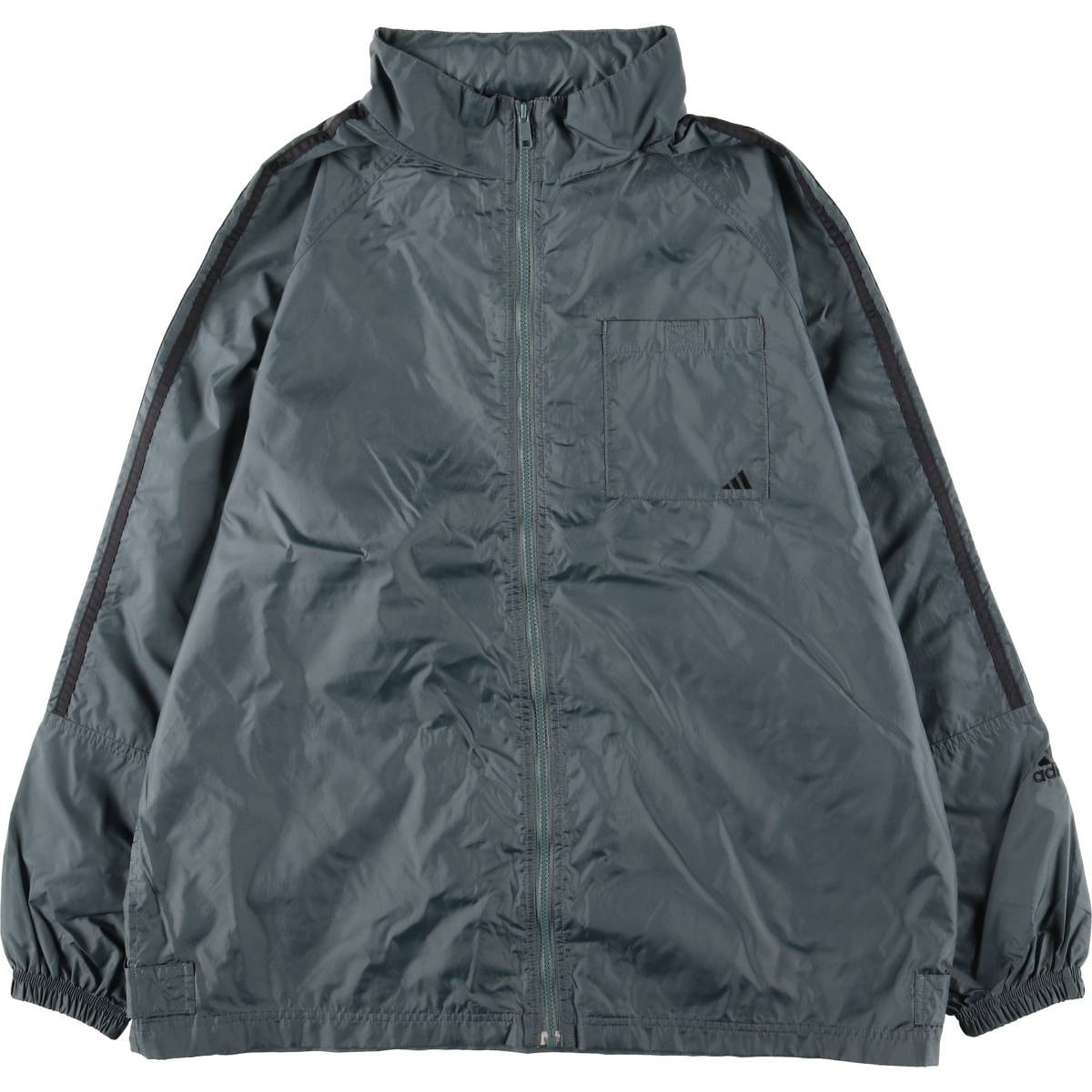 古着 90~00年代 アディダス adidas バックロゴ ナイロンジャケット メンズL相当/eaa612247