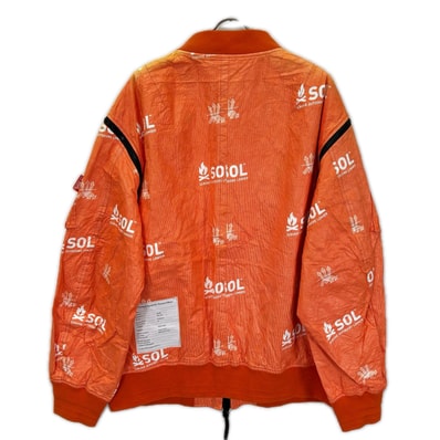 タカヒロミヤシタ ザ ソロイスト. SJ-0071AW18 オレンジ ジッパー フライトジャケット 48