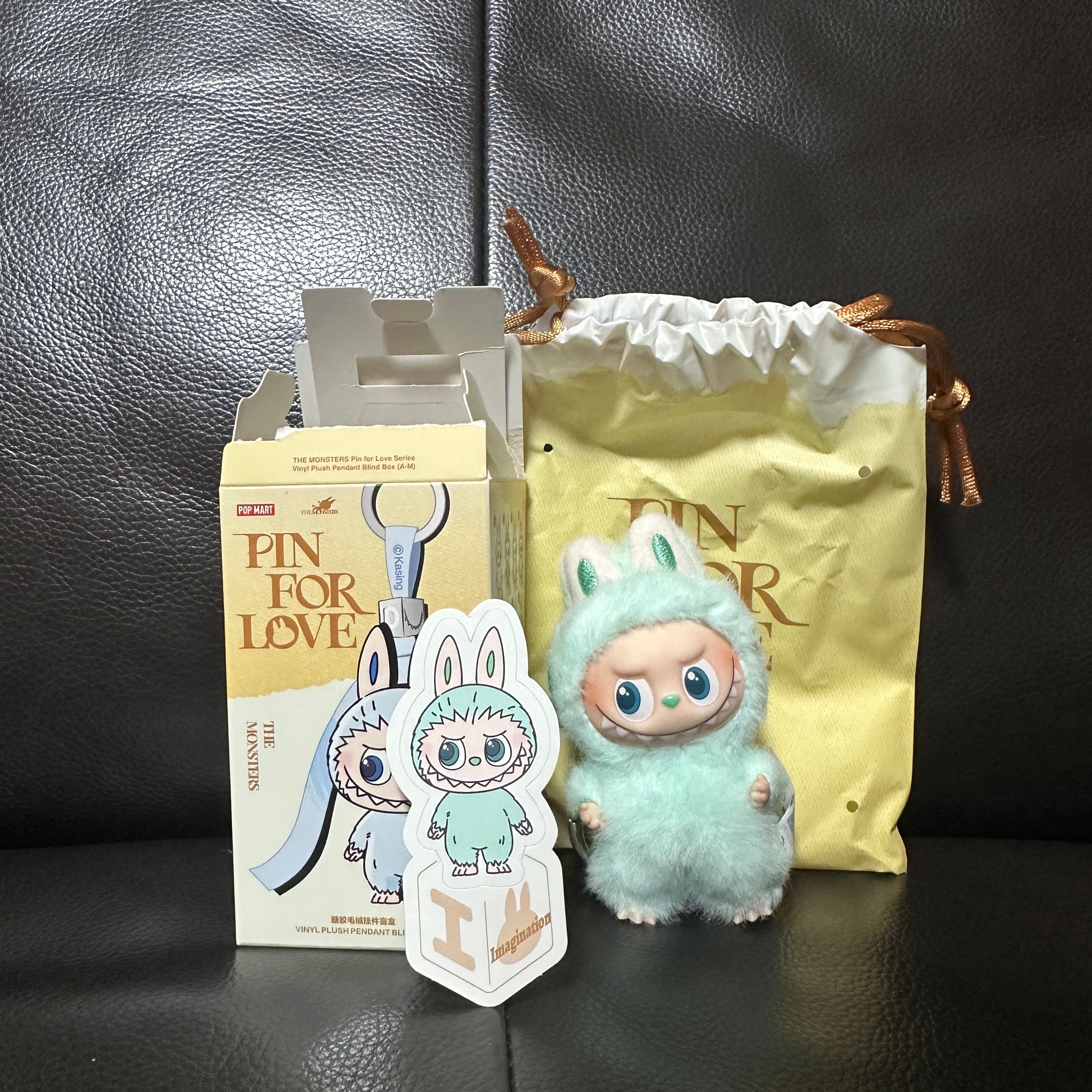 POP MART THE MONSTERS (LABUBU) Pin for Love Series-Vinyl Plush Pendant (A-M) I