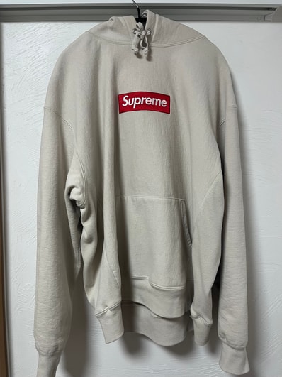 Supreme Box Logo Hooded Sweatshirt "Stone" (24FW)