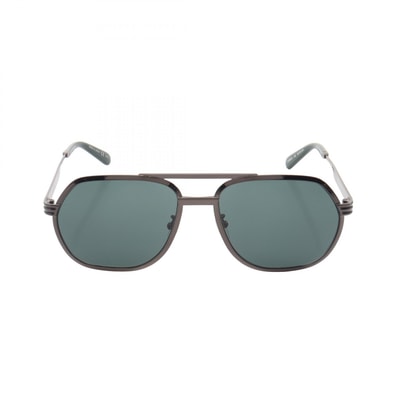 グッチ GUCCI アビエイター サングラス 衣料品 メタル / プラスチック メンズ シルバー系 / グリーン系 GG09815002 【中古】