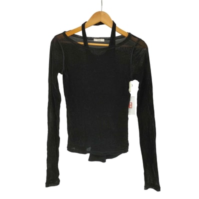 TULLE FLOCKY LAYERED TOPS【1142238217641】