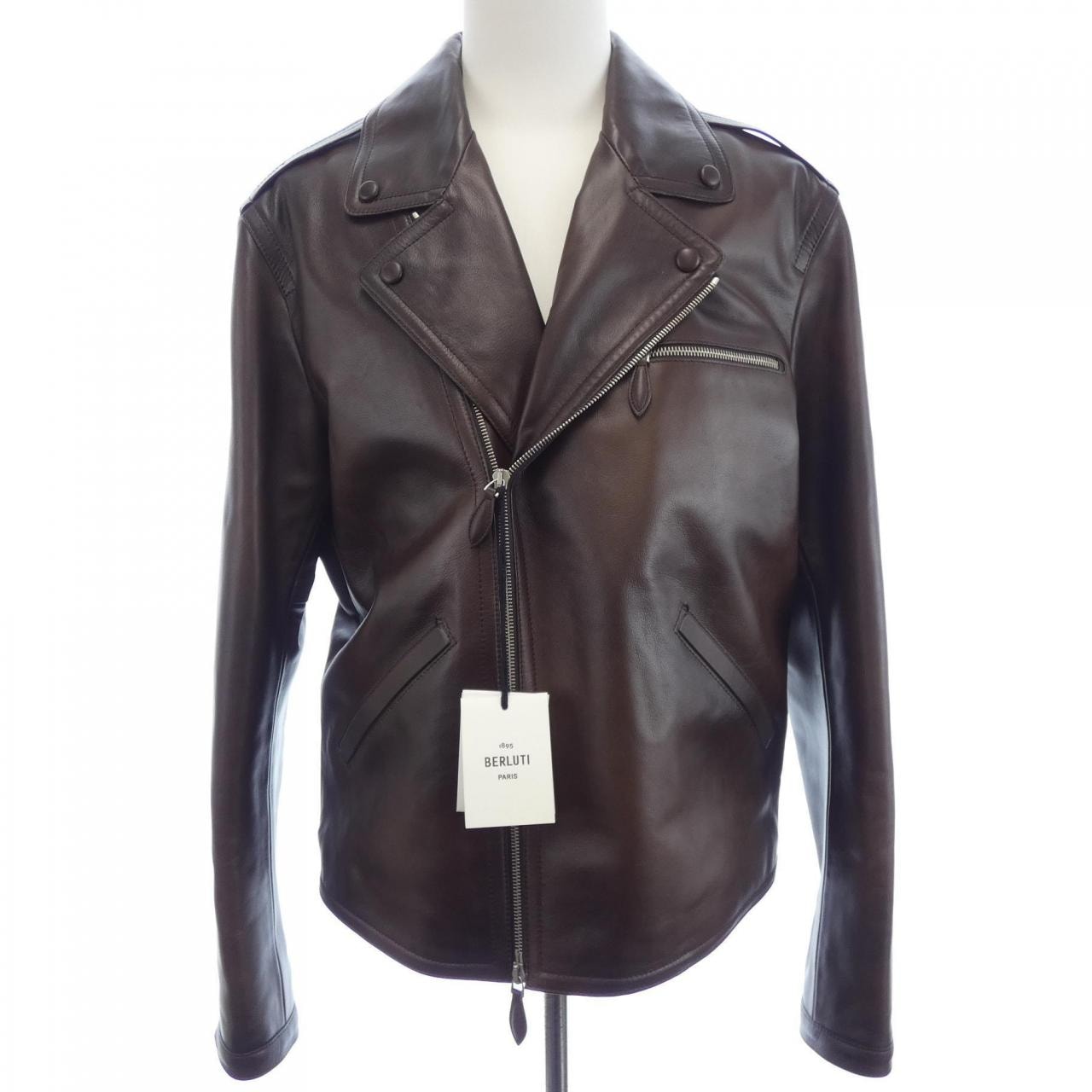 ベルルッティ Berluti パティーヌ ペルフェクト R25LBL134 レザーライダースジャケット