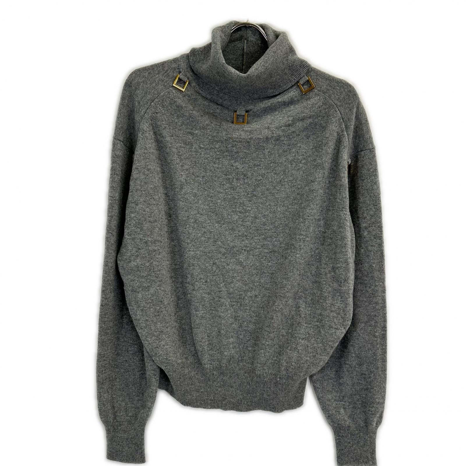 ルイヴィトン 【美品/国内正規】RW222B TL8 FNKL92 Dリング タートルネック ニットセーター XS