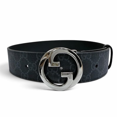 美品 グッチ ベルト ブラック レディース 65/26 703147