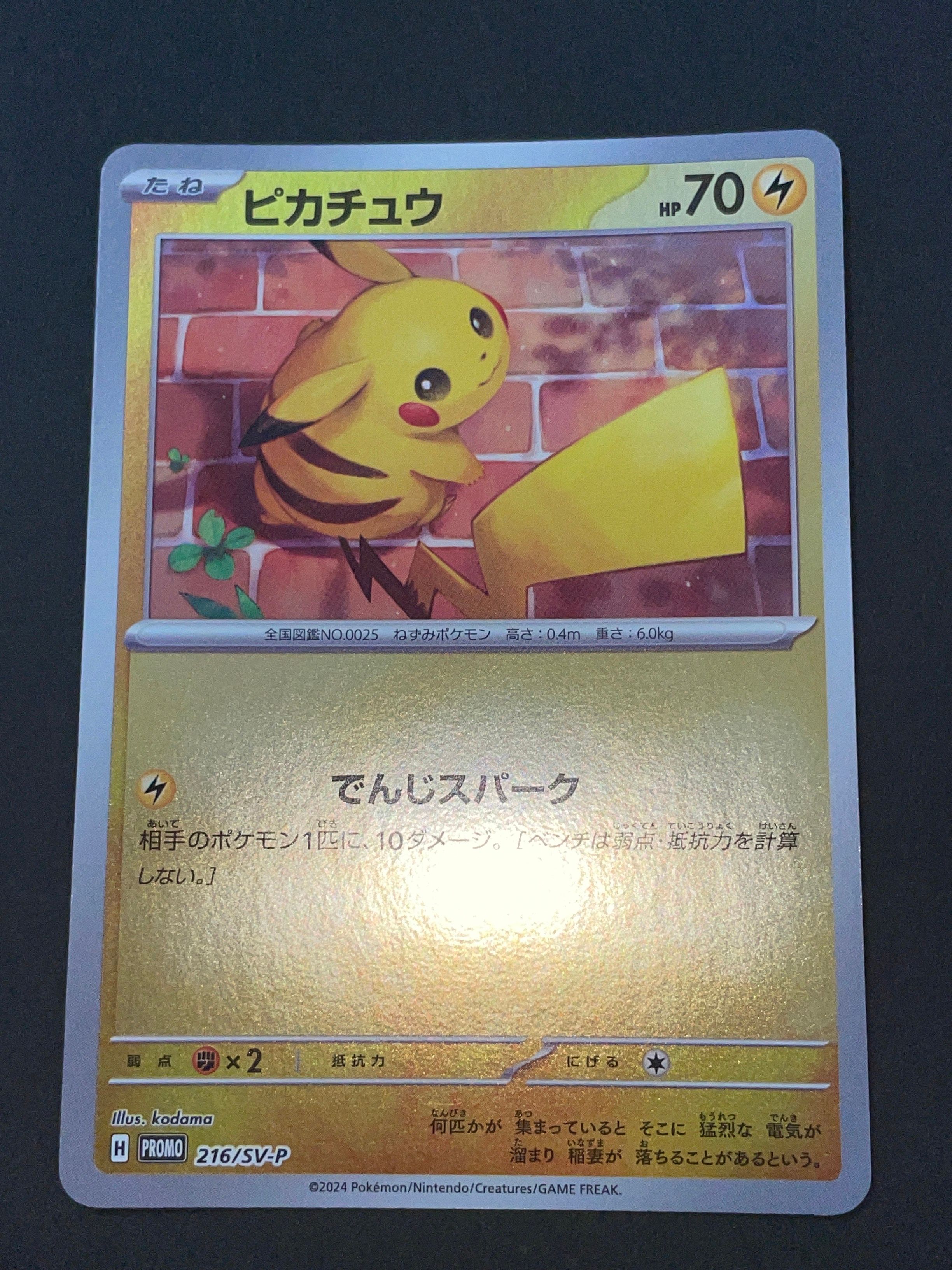 ピカチュウ P [SV-P 216](プロモカードパック「ポケカの夏がキタ!プロモカードGetキャンペーン!」)