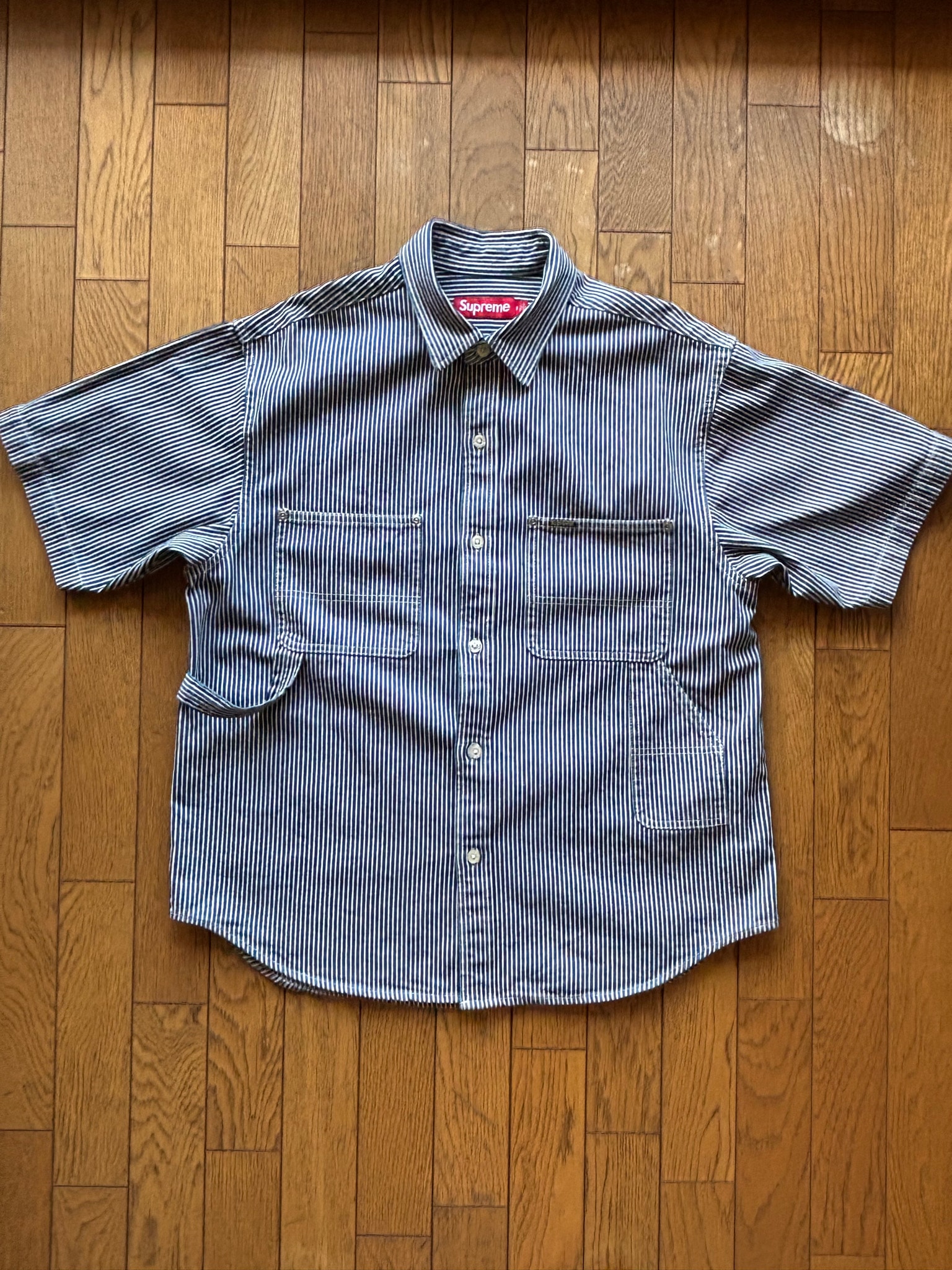 Supreme Loose Fit S/S Denim Painter Shirt "Stripe"