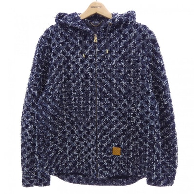 ルイヴィトン LOUIS VUITTON フロックドモノグラムデニムフーディ HTA23WURL ジャケット