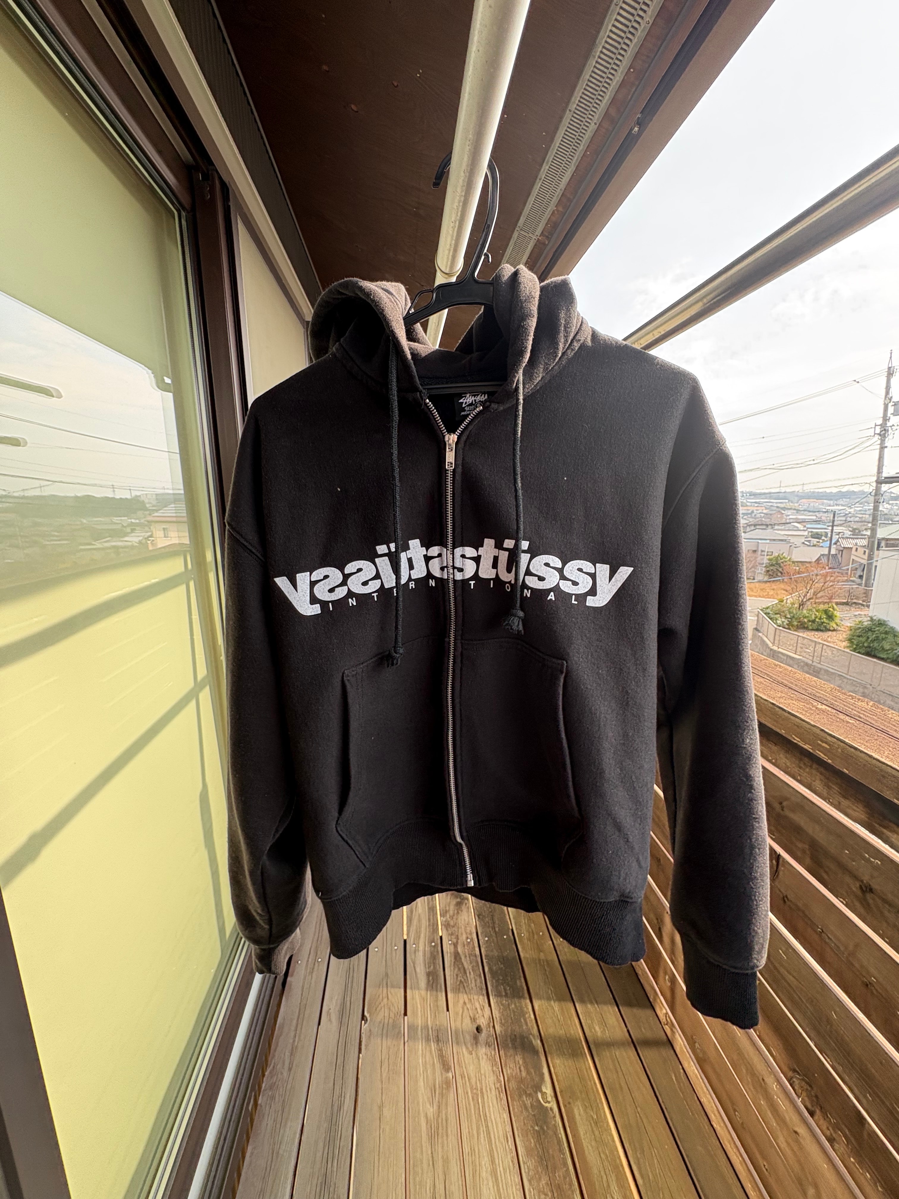 Stussy Mirror Zip Hoodie "Black"