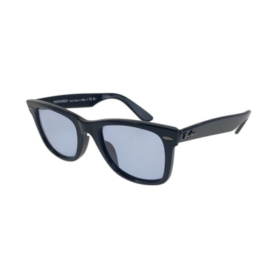 Ray-Ban レイバン WAYFARER ブラック 黒 ブルー プラスチック ガラス/ サングラス 男女兼用 ウェリントン 506759 【中古】