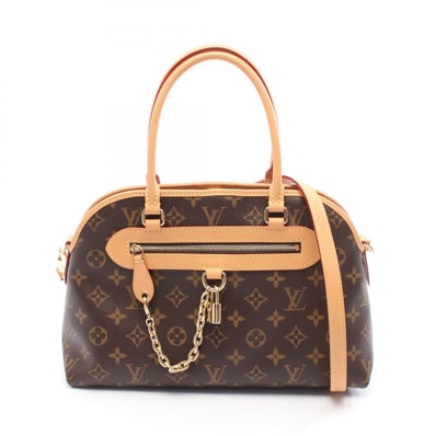 ルイ・ヴィトン LOUIS VUITTON エバーモアPM ハンドバッグ バッグ PVCコーティングキャンバス レザー モノグラム レディース ブラウン系 M15208 【中古】