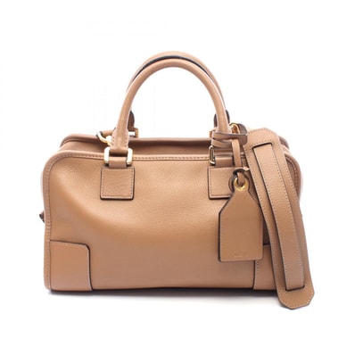 ロエベ LOEWE アマソナ28 2WAY ハンドバッグ バッグ レザー レディース ブラウン系 【中古】