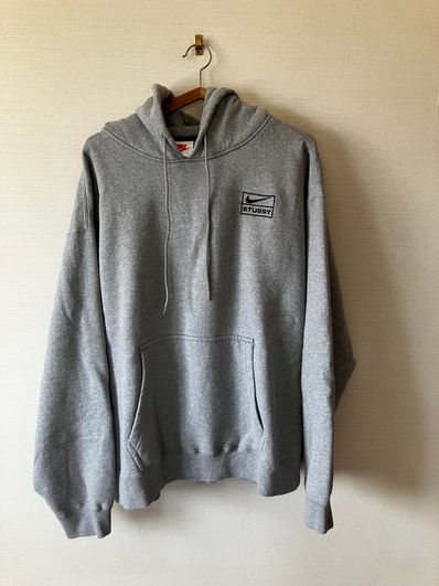Stussy × Nike NRG Washed Hoodie (US Size) "Grey" DJ9488-063