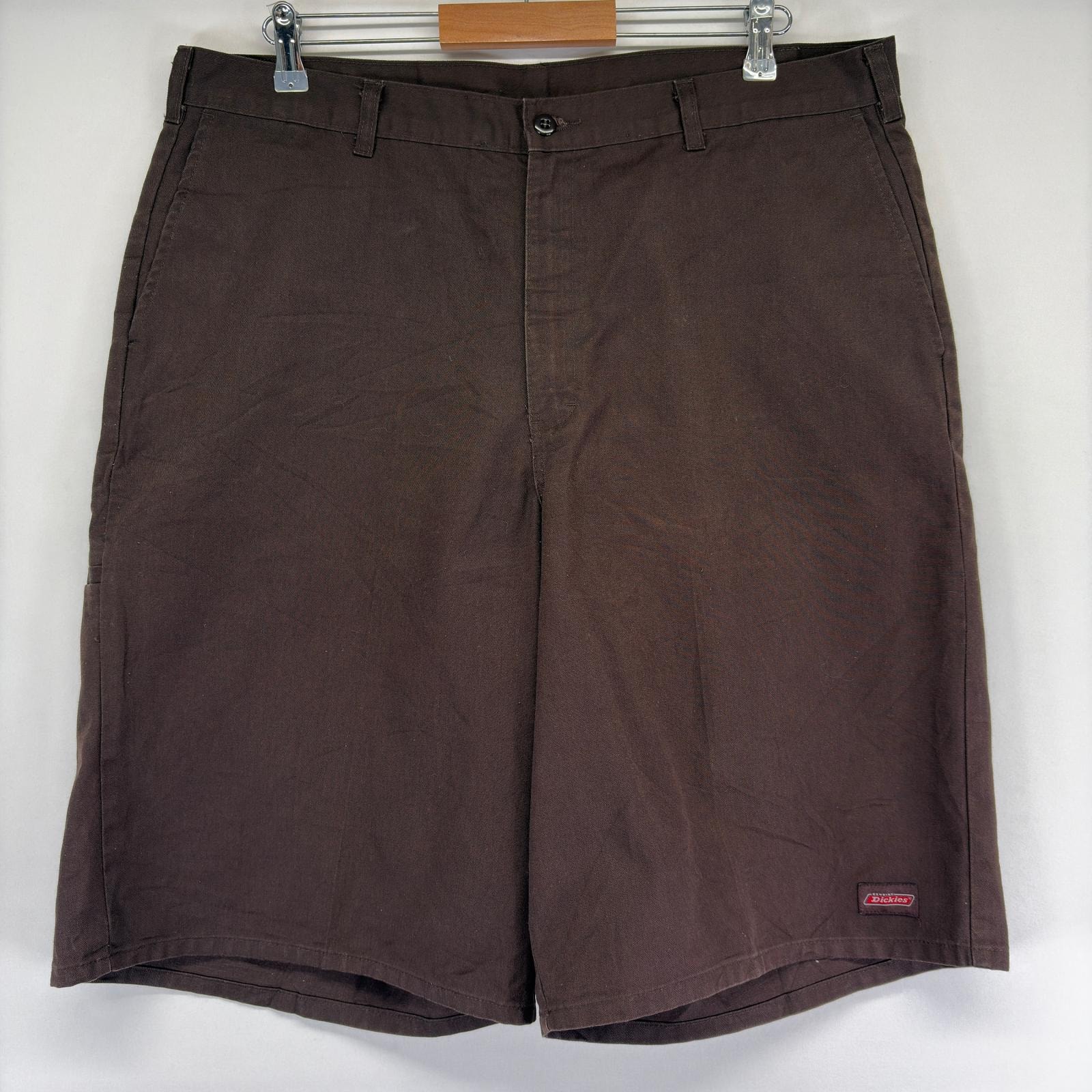古着 ディッキーズ Dickies パンツ ワーク ワンポイントロゴ ハーフパンツ ショート w40  ブラウン系 メンズ