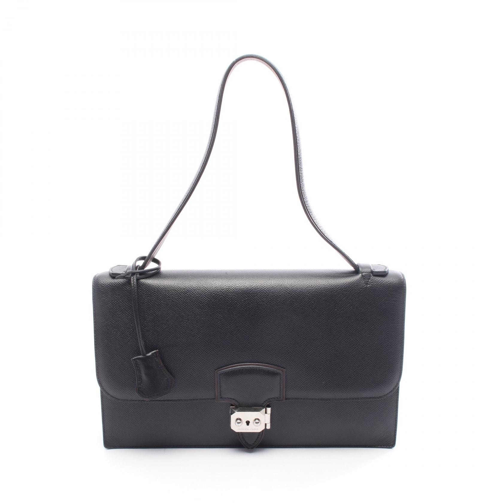 エルメス HERMES イリコエラン32 ショルダーバッグ バッグ レザー ヴォーエプソン ヴォーエプソン □O刻印(2011年製造) レディース ブラック系 【中古】