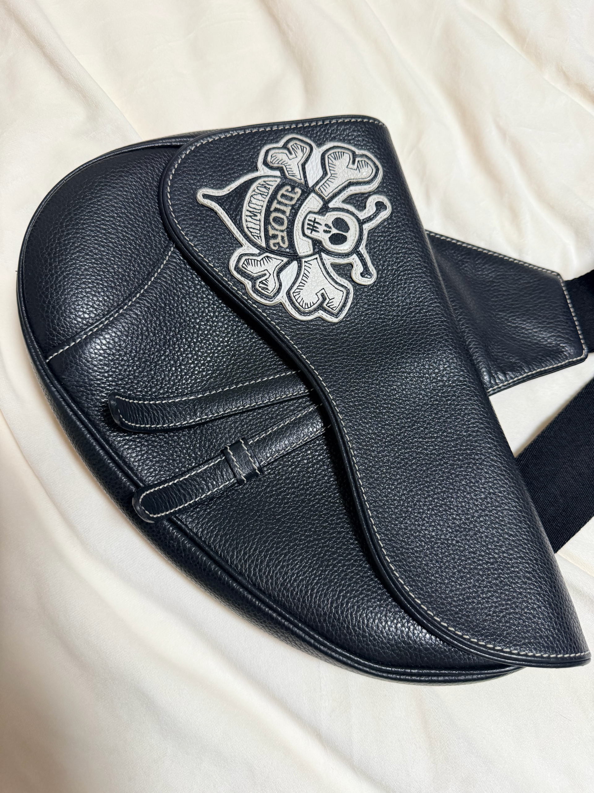 Dior × Shawn Stussy Saddle Bag "Black"