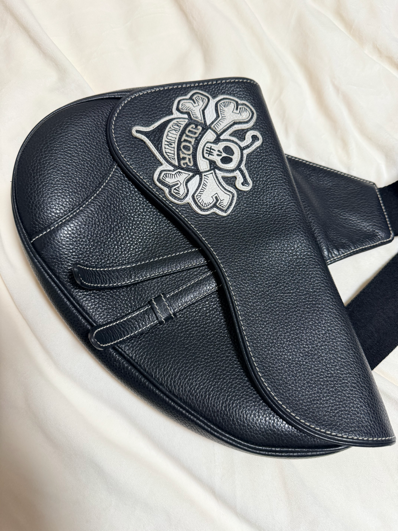 Dior × Shawn Stussy Saddle Bag "Black"