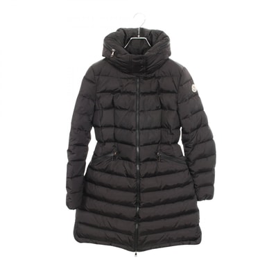 モンクレール MONCLER FLAMMETTE フラメッテ フード付き ダウンジャケット 衣料品 アウター ナイロン レディース ブラック系 4993105 【中古】