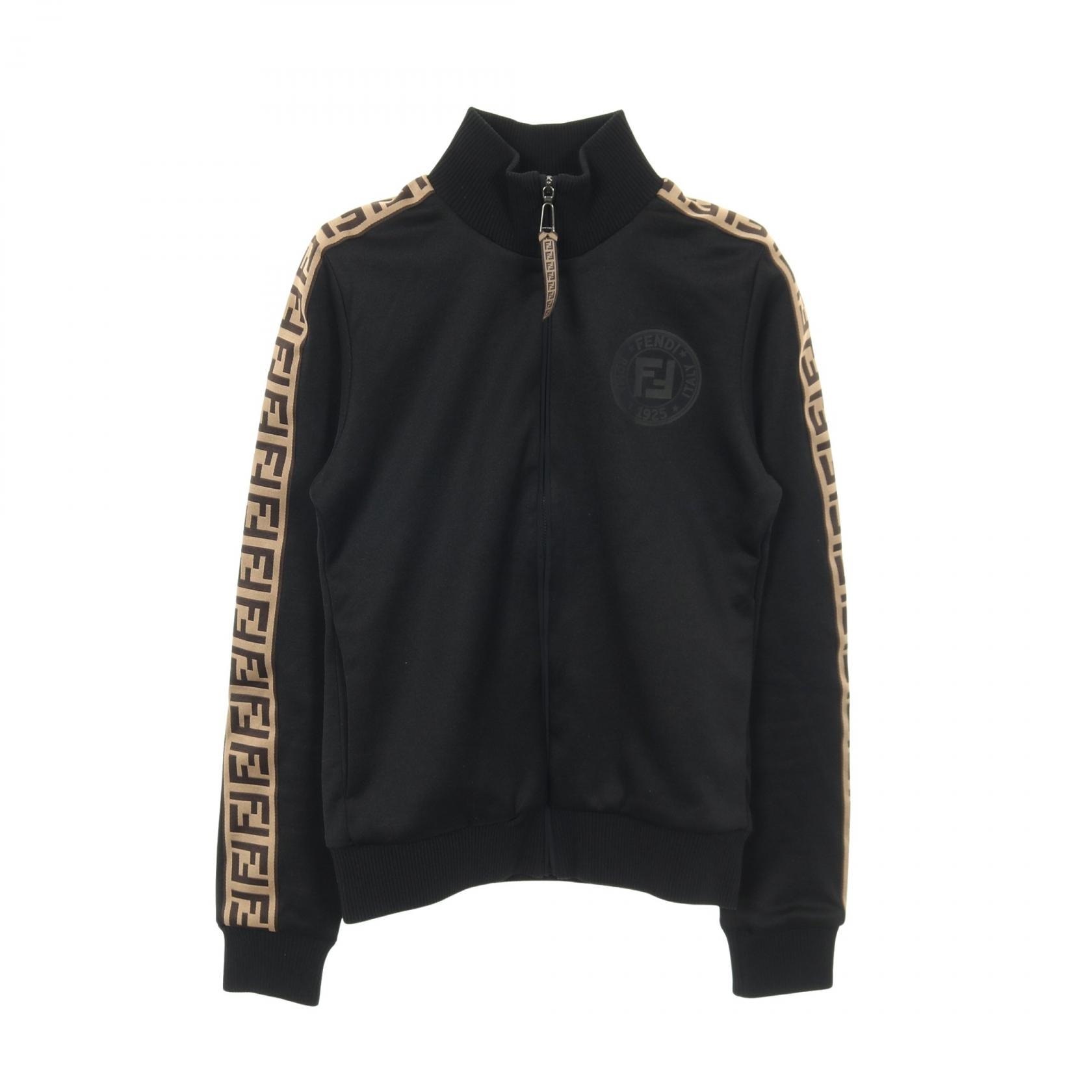 フェンディ FENDI FFロゴ 衣料品 アウター ポリエステル / コットン レディース ブラック系 / ベージュ系 【中古】