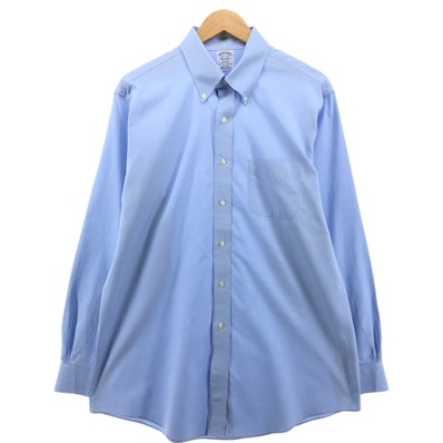 古着 ブルックスブラザーズ Brooks Brothers Est.1818 長袖 ボタンダウンシャツ メンズL相当/eaa558305
