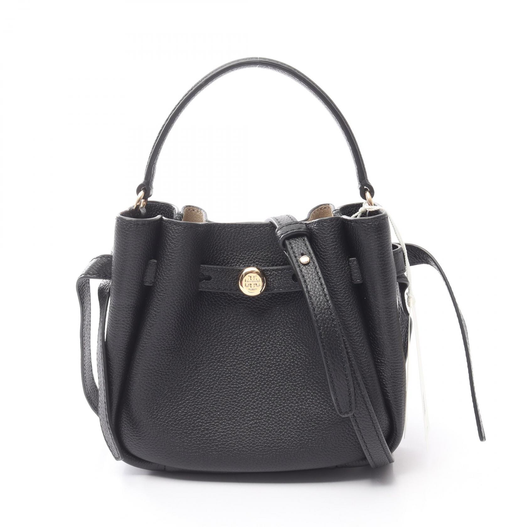 トリーバーチ Tory Burch Romy mini バケット ハンドバッグ バッグ レザー レディース ブラック系 179988001 【新品】