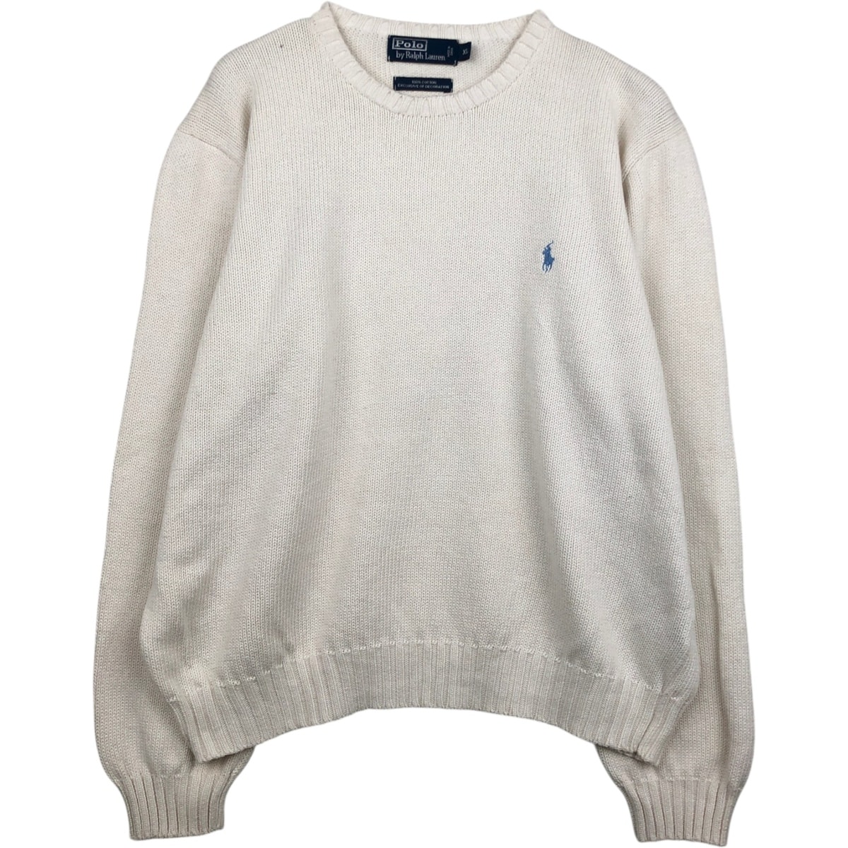 古着 ラルフローレン Ralph Lauren POLO by Ralph Lauren コットンニットセーター メンズXL相当/eaa627404