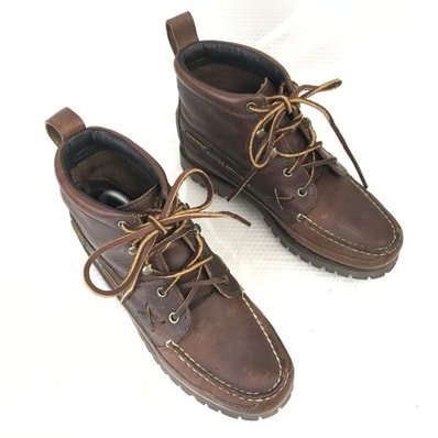 ラルフローレン/RALPH LAUREN★本革/ショートブーツ【6B/22.0-23.0程度/茶/BROWN】ワーク/トレッキング/boots/Shoes◇bWB70-10