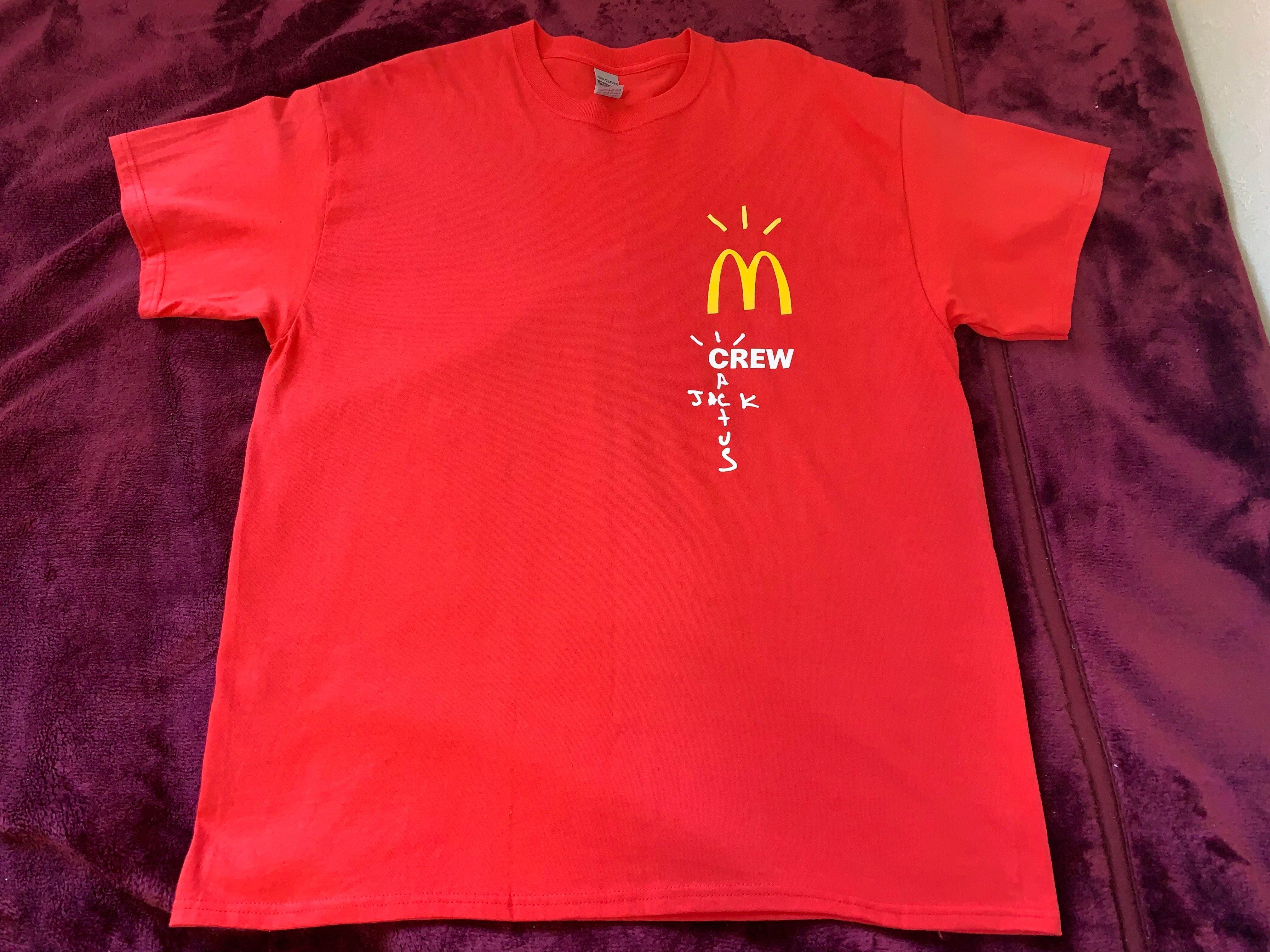 Travis Scott Cactus Jack x McDonald's Crew T-Shirt "Red"