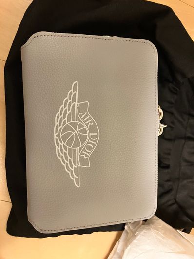 Dior x Air Jordan Wings Messenger Bag "Grey"