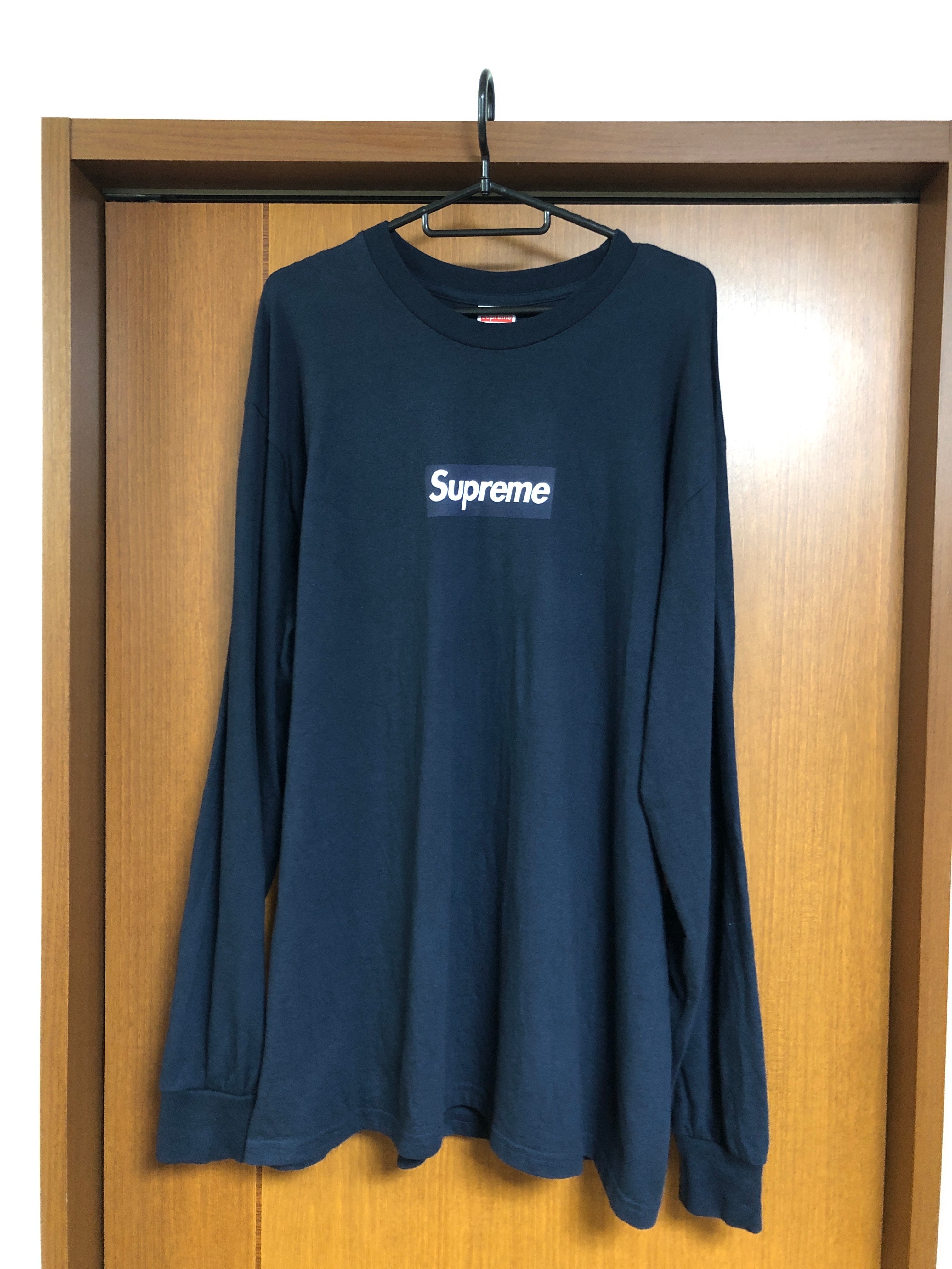 Supreme Box Logo L/S Tee "Navy"
