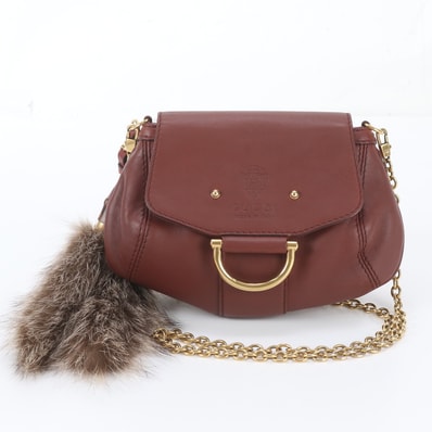 ■美品 グッチ バンブーチェーン ファー チャーム 269927
