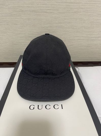 GUCCI Original GG Canvas Baseball Cap "Black"