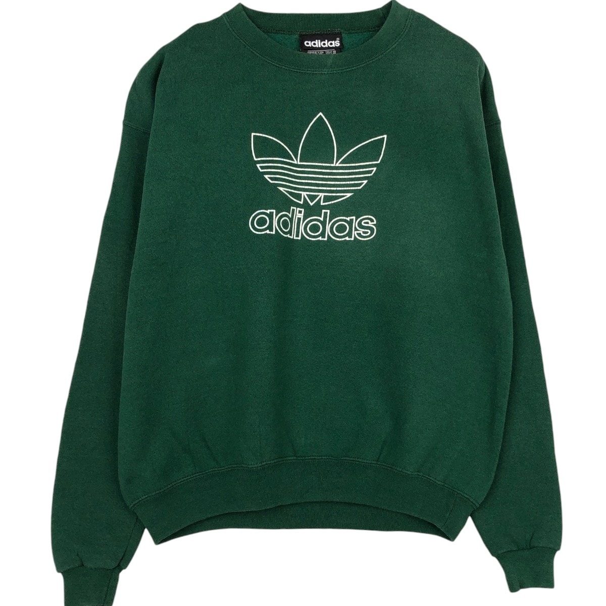 古着 80~90年代 アディダス adidas トレフォイルロゴ ロゴスウェットシャツ トレーナー USA製 メンズXL相当 ヴィンテージ/eaa675178