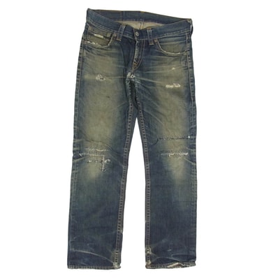 Levi's リーバイス デニムパンツ 502 ストレート コットン デニム パンツ インディゴブルー系 33【中古】