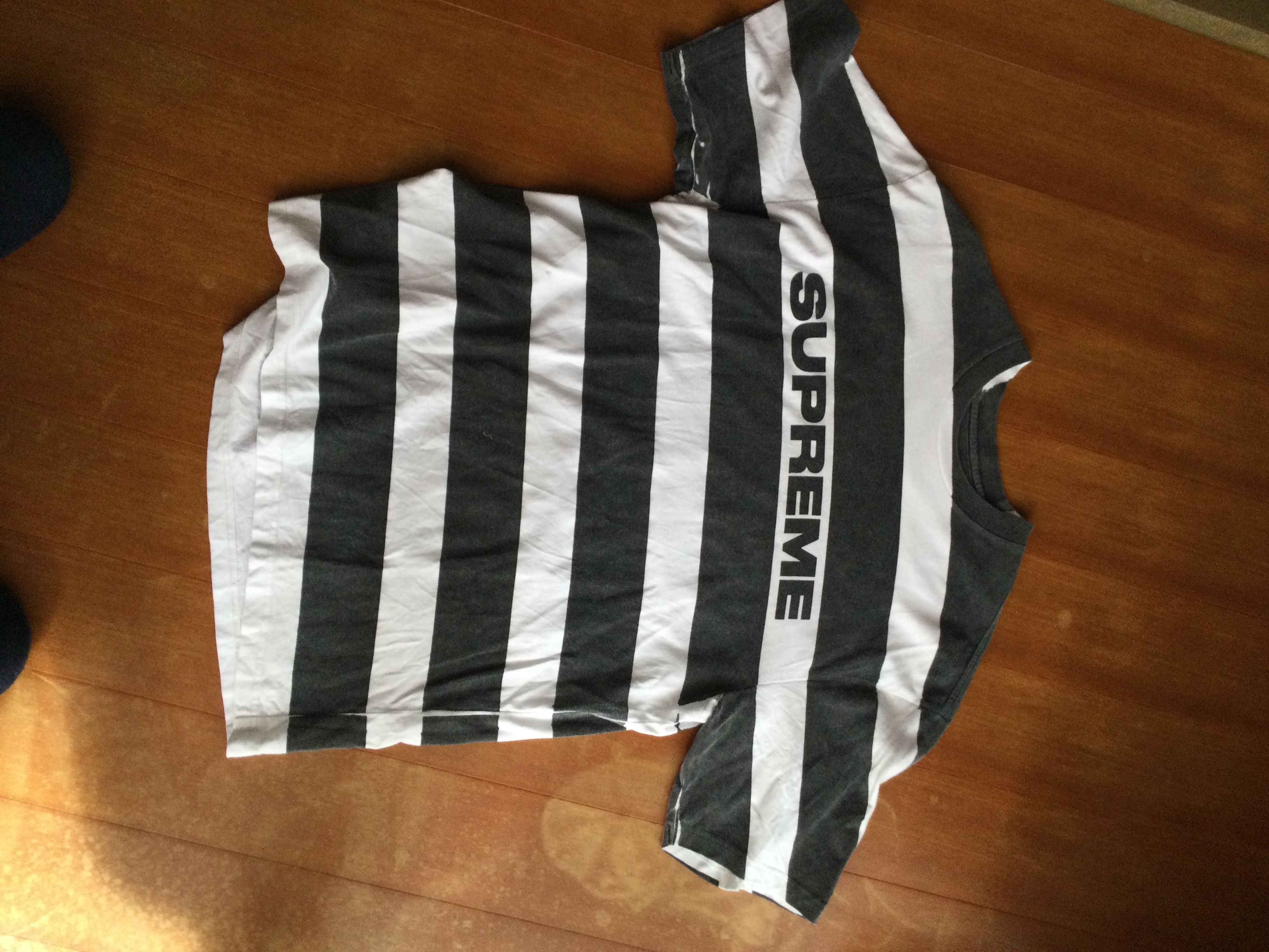 Supreme Printed Stripe S/S Top ブラック 21ss Supreme Printed Stripe S/S Top 