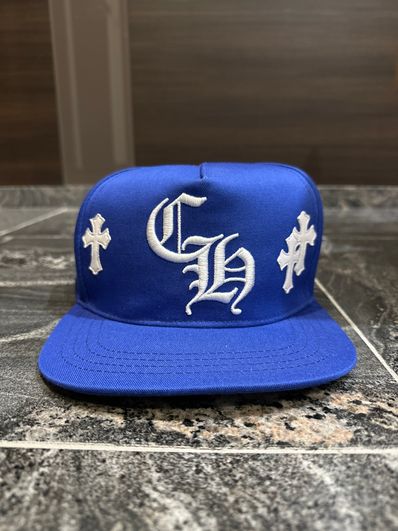クロムハーツ CH blue hat パッチキャップ