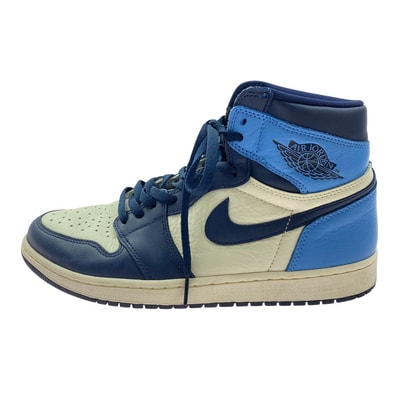 NIKE ナイキ 555088-140 Air Jordan 1 Retro High OG Obsidian/University Blue エアジョーダン1 レトロ ハイ OG オブシディアン/ユニバーシティ ブルー ハイカットスニーカー 【中古】