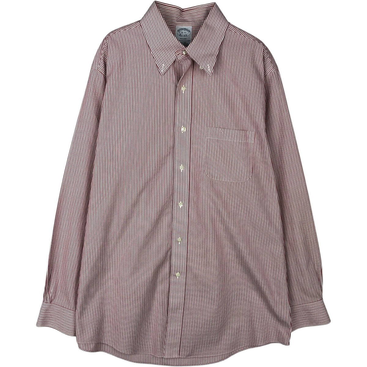 古着 ブルックスブラザーズ Brooks Brothers Est.1818 REGENT マルチストライプ 長袖 ボタンダウンストライプシャツ メンズL相当/eaa646572