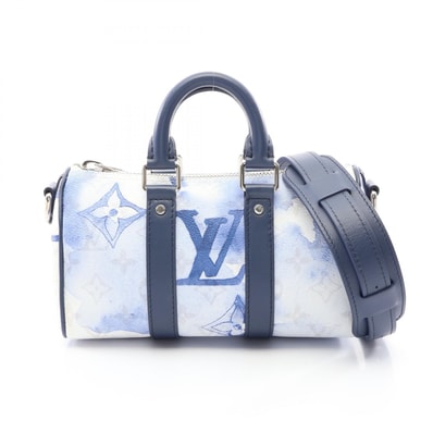 ルイ・ヴィトン LOUIS VUITTON キーポル XS 2WAY ハンドバッグ バッグ PVCコーティングキャンバス レザー モノグラム・ウォーターカラー レディース ホワイト系 / ネイビー系 / マルチカラー M45761 【中古】