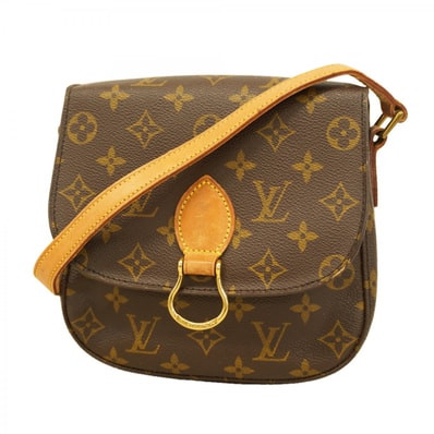 【6dc2778】ルイヴィトン ショルダーバッグ モノグラム サンクルーMM M51243 ブラウン【中古】レディース