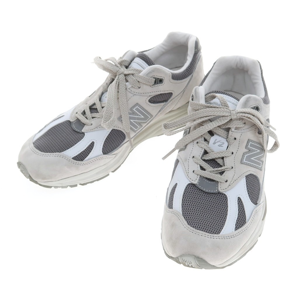 【中古】ニューバランス NEW BALANCE 991LG2 USA製 スニーカー ライトグレー【サイズ9】【メンズ】