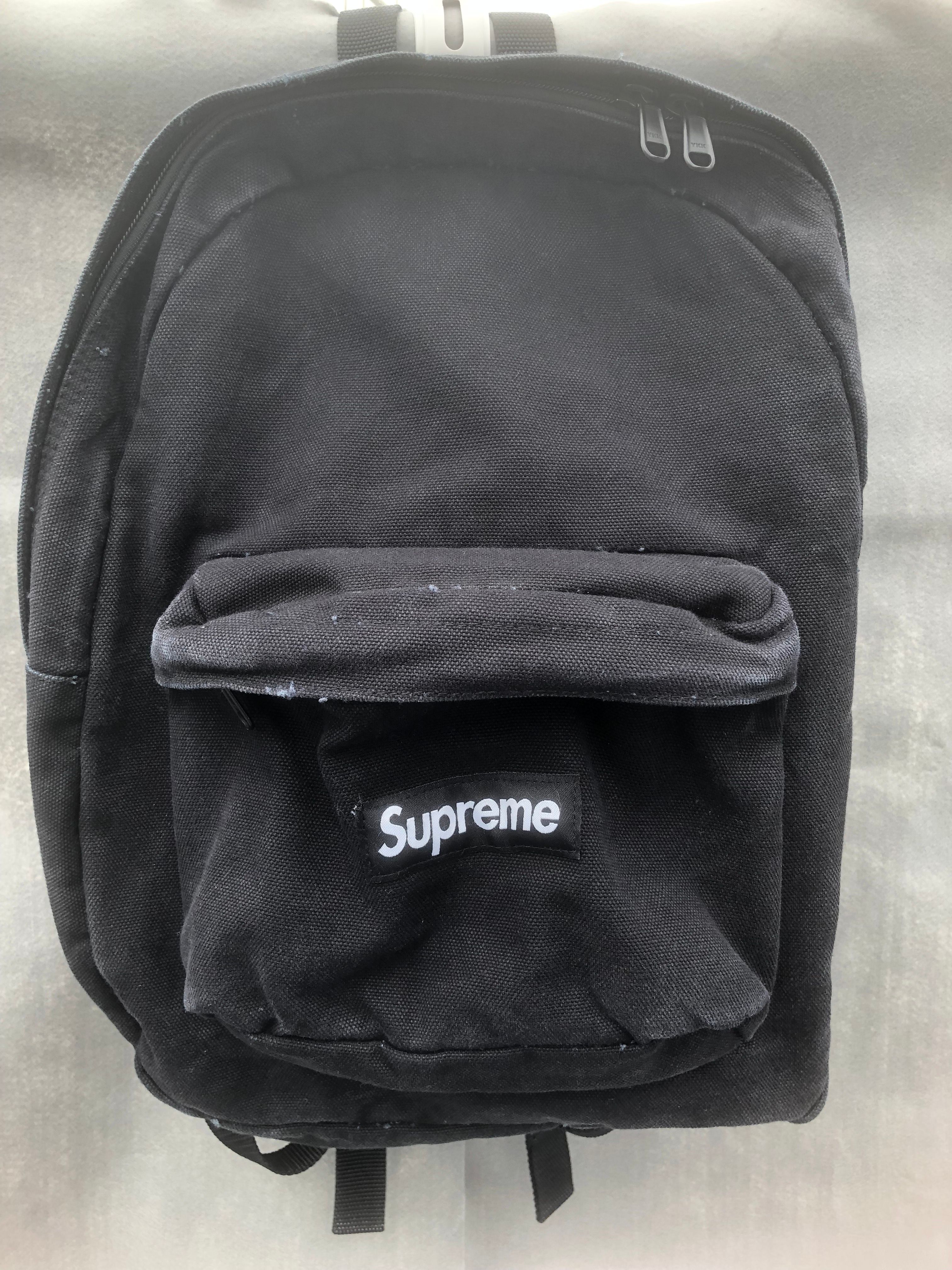 Supreme Canvas Backpack "Black"