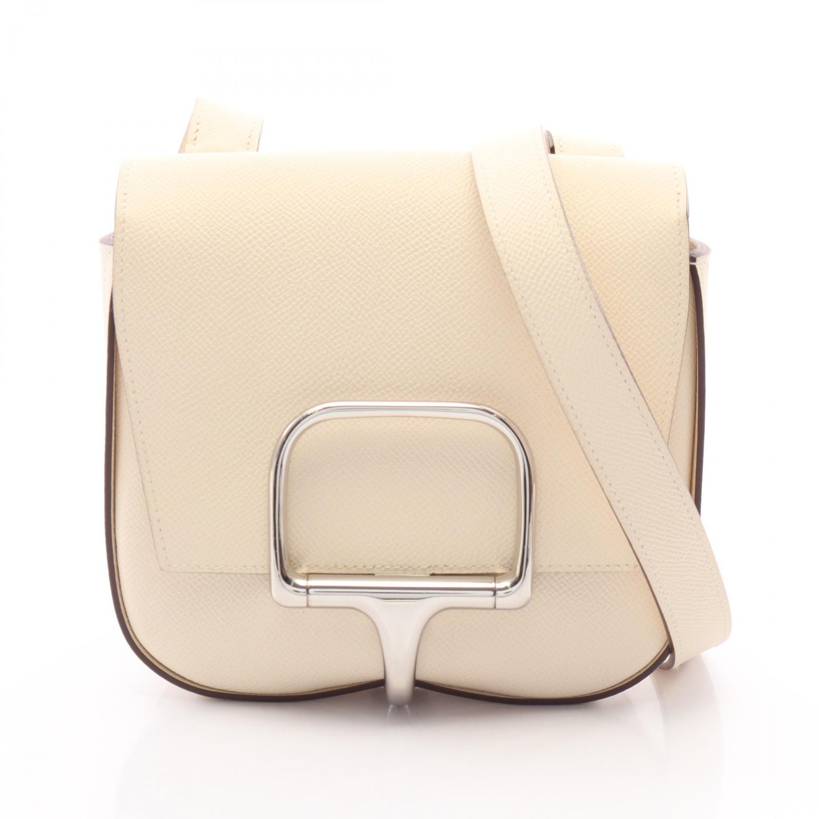 エルメス HERMES デッラ カヴァッレリア ミニ ショルダーバッグ バッグ ヴォーエプソン ヴォーエプソン ナタ B刻印(2023年製造) レディース アイボリー系 【中古】