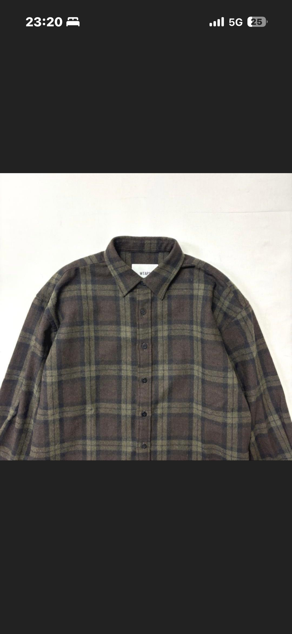 WTAPS TXT 01 / LS / WOPL. Tweed. Textile. OF "Olive Drab"