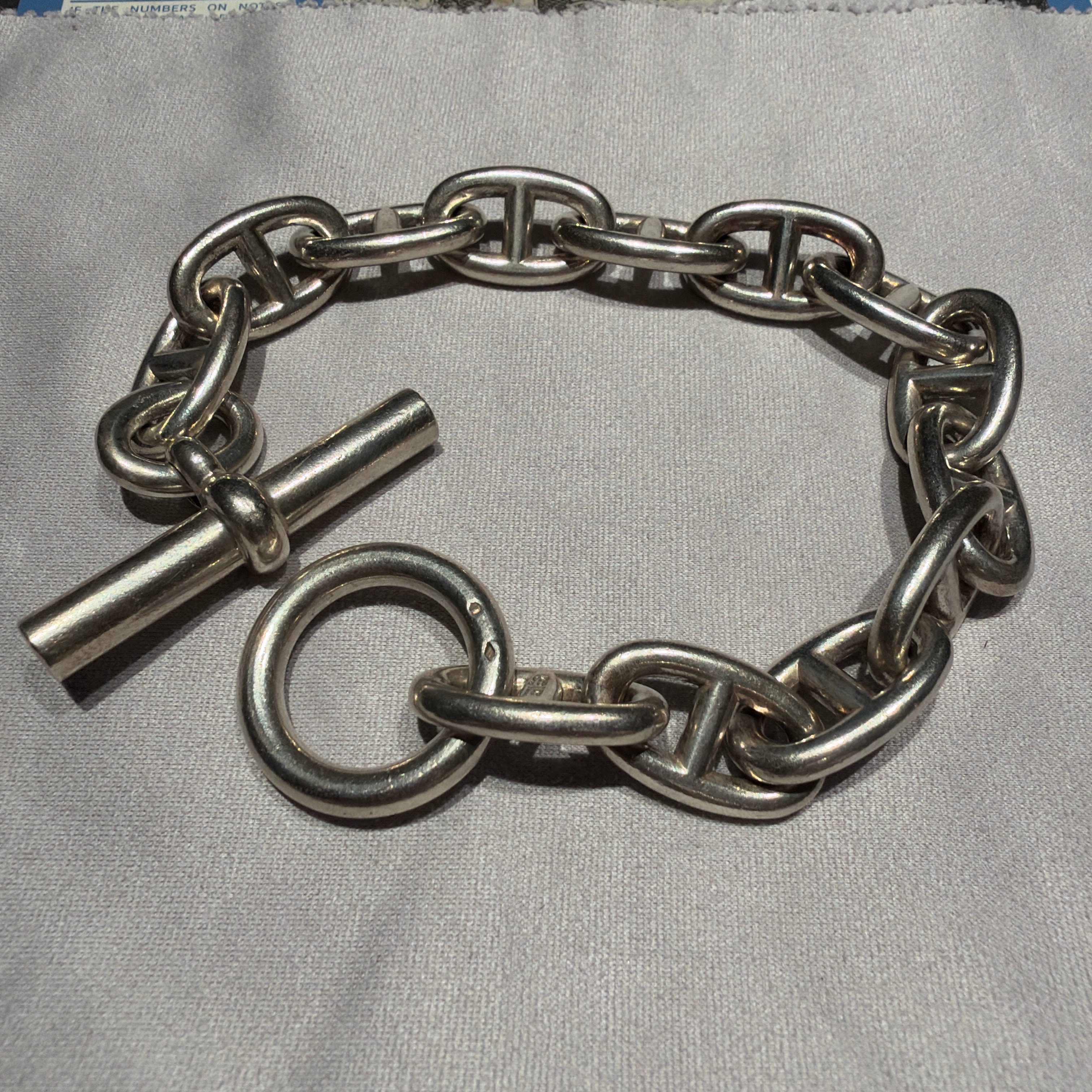 Hermes Chaine D'ancre TGM Bracelet "Silver"